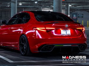 Alfa Romeo Giulia Rear Diffuser Lip - Carbon Fiber - Quadrifoglio Model - Italian Theme